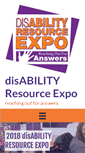 Mobile Screenshot of disabilityresourceexpo.org