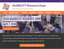 Tablet Screenshot of disabilityresourceexpo.org